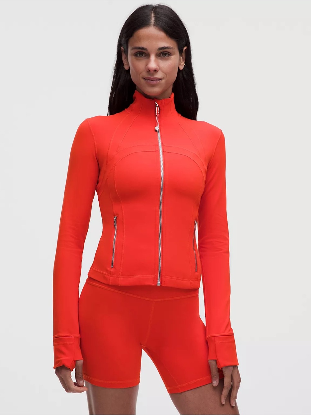 NWT Lululemon Define Cropped Jacket *Nulu
Cherry Ember/Mirror Silver